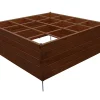 Castorama Carré Potager 126 X 126 X H.45 Cm -Pot de fleurs Soldes carre potager 126 x 126 x h 45 cm3700863621264 01c FR CF