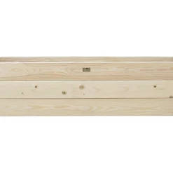 Castorama Carré Potager Bois Et Zinc Noir 78 X 52 X H.48 Cm