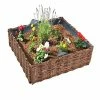 Castorama Carré Potager Osier Verve 80 X 80 X H.20 Cm -Pot de fleurs Soldes carre potager osier verve 80 x 80 x h 20 cm3454976435798 03c
