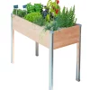 Castorama Carré Potager Sur Pieds Mon Petit Potager Design GM 100 X 45 X H.80 Cm -Pot de fleurs Soldes carre potager sur pieds mon petit potager design gm 100 x 45 x h 80 cm3412760333798 01c FR CF