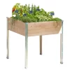 Castorama Carré Potager Sur Pieds Mon Petit Potager Design GM 80 X 75 X H.80 Cm -Pot de fleurs Soldes carre potager sur pieds mon petit potager design gm 80 x 75 x h 80 cm3412760333781 01c FR CF