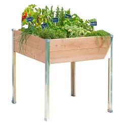 Castorama Carré Potager Sur Pieds Mon Petit Potager Design PM 65 X 60 X H.80 Cm
