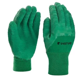 Castorama Gants De Jardinage Enduit Latex Vert Verve - Taille 9 (L)