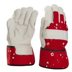 Castorama Gants De Manutention En Cuir Rouge Verve - Taille 8 (M)