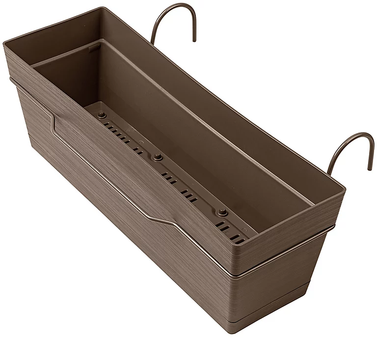 Castorama Jardinière à Réserve D'eau + Support Deroma Save R Camel 49 X 29 X H.17.3cm 3 Castorama Jardinière à Réserve D'eau + Support Deroma Save R Camel 49 X 29 X H.17.3cm