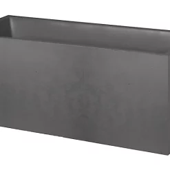 Castorama Jardinière Basalte Eda Anthracite 99,5 X 39,5 X H.43,5 Cm