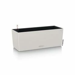 Castorama Jardinière Lechuza Color Gris Clair 50 X 19 X H.19 Cm