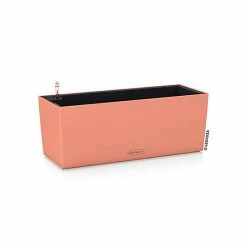 Castorama Jardinière Lechuza Color Rouge Corail 50 X 19 X H.19 Cm