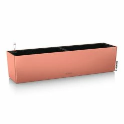 Castorama Jardinière Lechuza Color Rouge Corail 80 X 19 X H.19 Cm