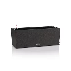 Castorama Jardinière Lechuza Stone Noir Graphite 50 X 19 X H.19 Cm