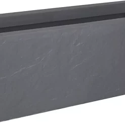 Castorama Jardinière Plastique EDA Durdica Up Gris Galet 79,5 X 29,5 X H.29,5 Cm