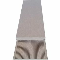 Castorama Lame Terrasse Composite Greendeck WPC PLEINE Beige L.260 X L.14 Cm