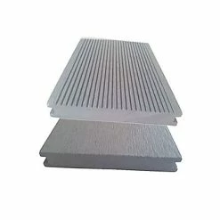 Castorama Lame Terrasse Composite Greendeck WPC PLEINE Gris Clair L.260 X L.14 Cm