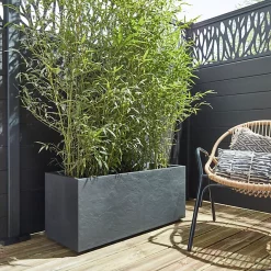 Castorama Lot Jardinière Volcania Et Bambou