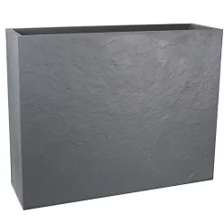 Castorama Muret XL Plastique EDA Durdica Gris Galet 99,5 X 29,5 X H.78,5 Cm