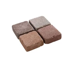 Castorama Pavé Blooma Antinéa Nuancé Brun 10 X 10 Cm, ép.3,7 Cm