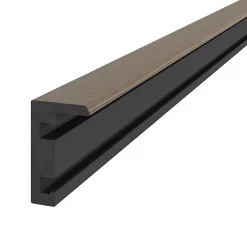 Castorama Profilé De Finition Composite Neva Premium Marron L. 220 X L.4 X H. 5,2 Cm