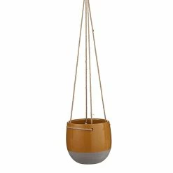 Castorama Suspension Céramique Resa Ocre ø18,5 X H.17 Cm