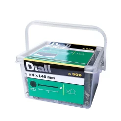 Castorama Vis Pour Terrasse Pozidriv Acier 4 X 40 Mm Diall, 500 pièces