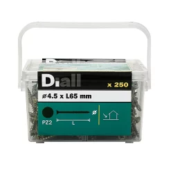 Castorama Vis Pour Terrasse Pozidriv Acier 5 X 50 Mm Diall, 500 pièces