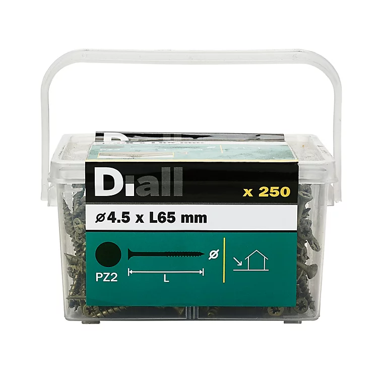 Castorama Vis Pour Terrasse Pozidriv Acier 5 X 50 Mm Diall, 500 pièces 3 Castorama Vis Pour Terrasse Pozidriv Acier 5 X 50 Mm Diall, 500 pièces